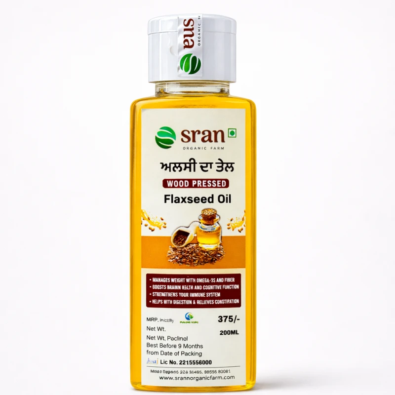 Flaxseed Oil- Wood Pressed